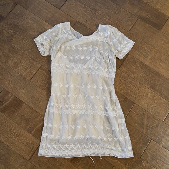Johnny Was‎ 4 Love and Liberty Silk Dress in Ivory - Size Small - Picture 1 of 7